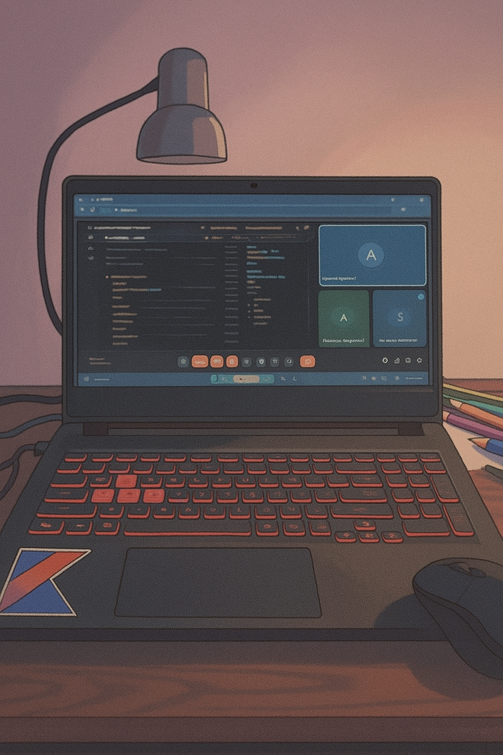 Coding workspace